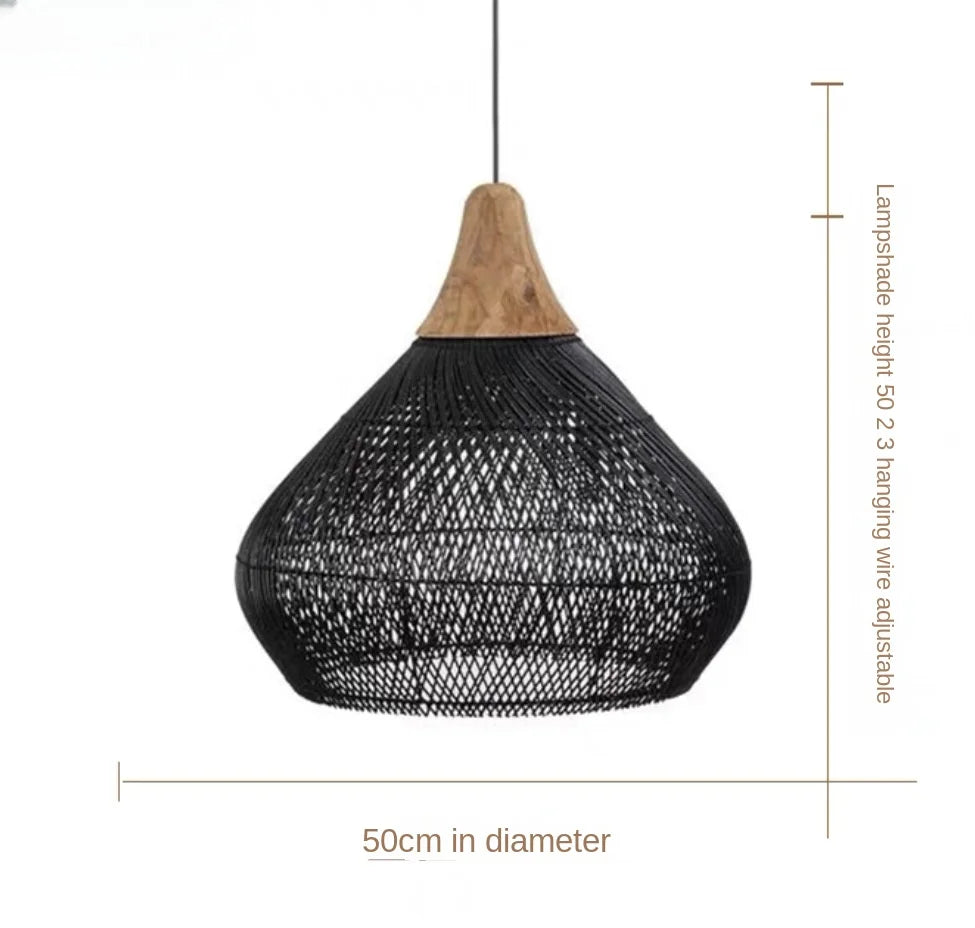 Vintage Pendant Light Fixtures: High Quality Rattan Lamps